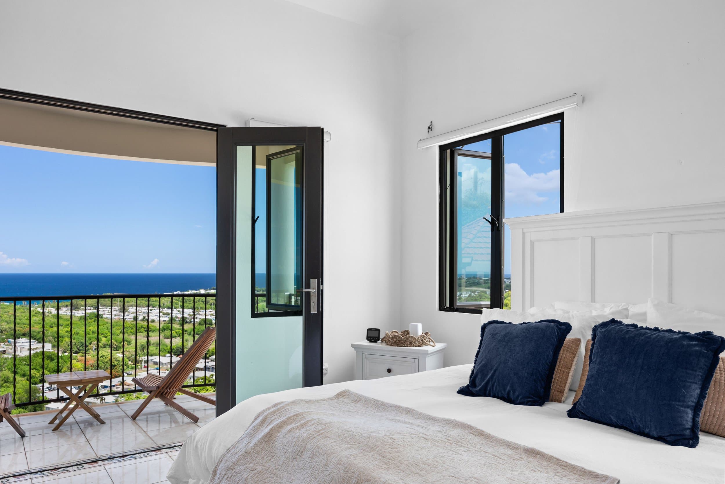 Bedroom with ocean view